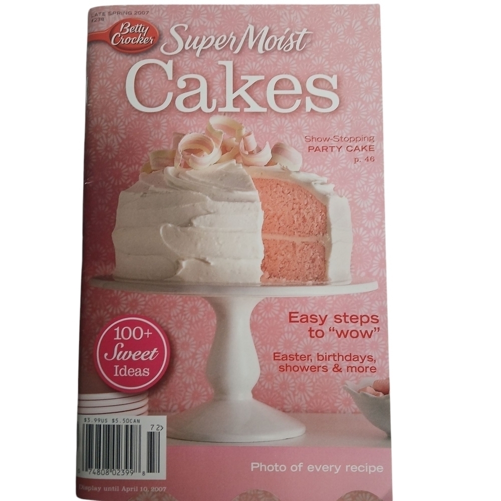 Betty Crocker Super Moist Cakes - Pink and White Cookbook Pamphlet - Picture 2 of 4